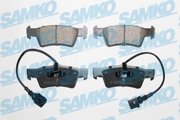 Samko 5SP1667 - Комплект спирачно феродо, дискови спирачки vvparts.bg