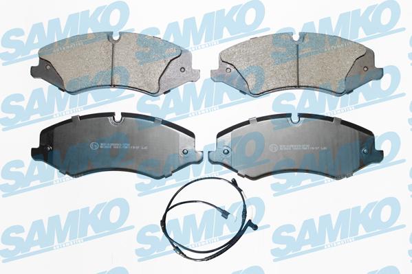 Samko 5SP1600C - Комплект спирачно феродо, дискови спирачки vvparts.bg