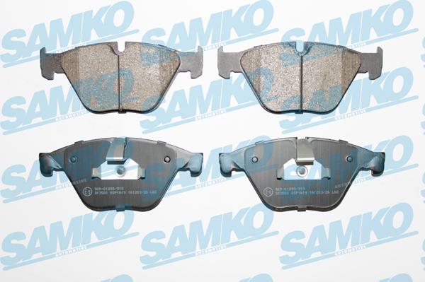 Samko 5SP1619 - Комплект спирачно феродо, дискови спирачки vvparts.bg