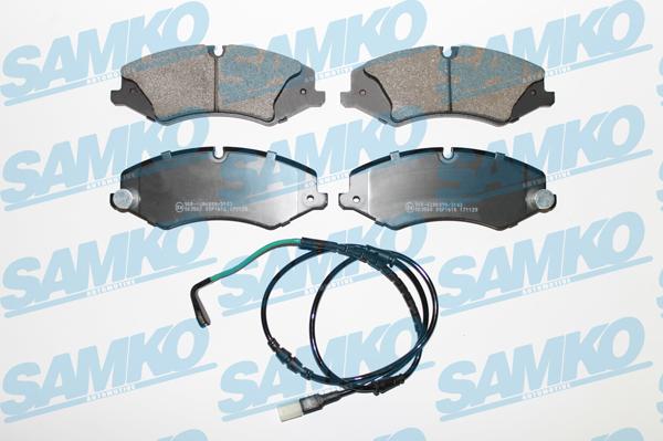 Samko 5SP1616B - Комплект спирачно феродо, дискови спирачки vvparts.bg