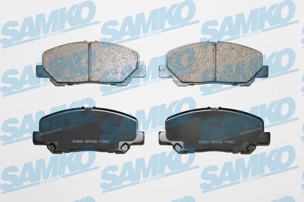 Samko 5SP1636 - Комплект спирачно феродо, дискови спирачки vvparts.bg