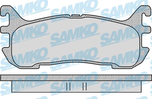 Samko 5SP1099 - Комплект спирачно феродо, дискови спирачки vvparts.bg