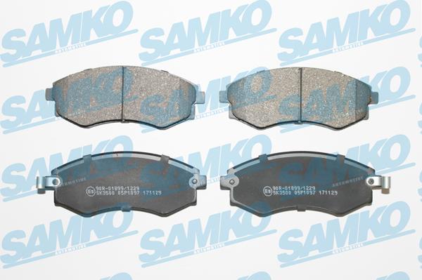 Samko 5SP1097 - Комплект спирачно феродо, дискови спирачки vvparts.bg