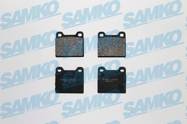 Samko 5SP109 - Комплект спирачно феродо, дискови спирачки vvparts.bg