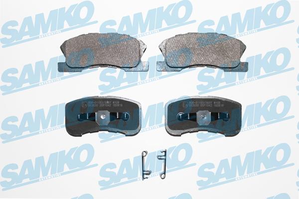Samko 5SP1042 - Комплект спирачно феродо, дискови спирачки vvparts.bg