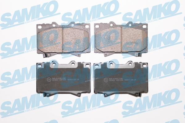 Samko 5SP1050 - Комплект спирачно феродо, дискови спирачки vvparts.bg