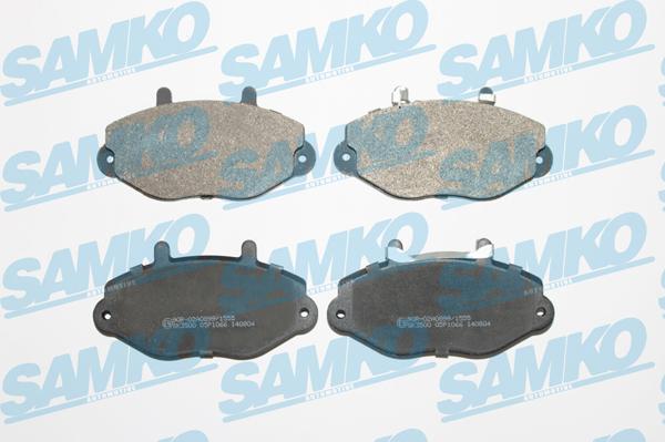 Samko 5SP1066 - Комплект спирачно феродо, дискови спирачки vvparts.bg