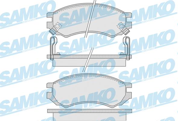 Samko 5SP1008 - Комплект спирачно феродо, дискови спирачки vvparts.bg