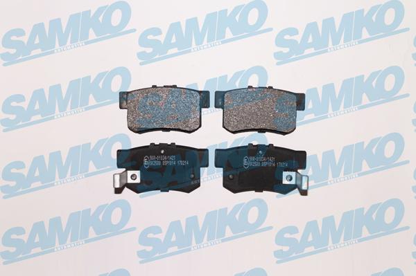 Samko 5SP1014 - Комплект спирачно феродо, дискови спирачки vvparts.bg