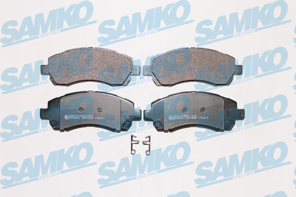 Samko 5SP1025 - Комплект спирачно феродо, дискови спирачки vvparts.bg