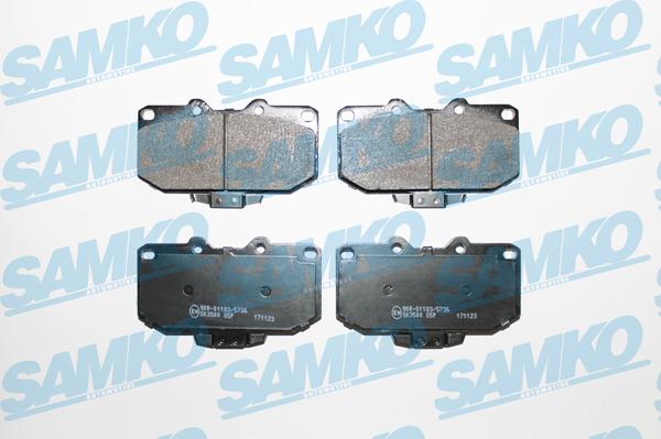 Samko 5SP1027 - Комплект спирачно феродо, дискови спирачки vvparts.bg