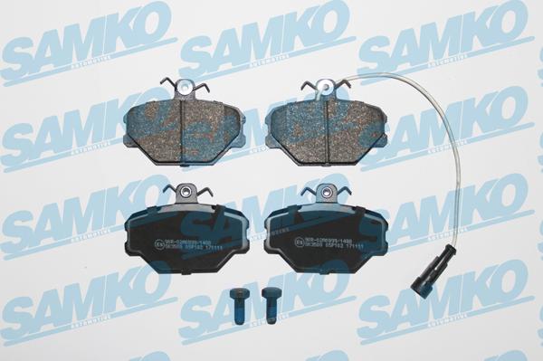 Samko 5SP102 - Комплект спирачно феродо, дискови спирачки vvparts.bg