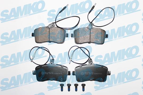 Samko 5SP1196 - Комплект спирачно феродо, дискови спирачки vvparts.bg