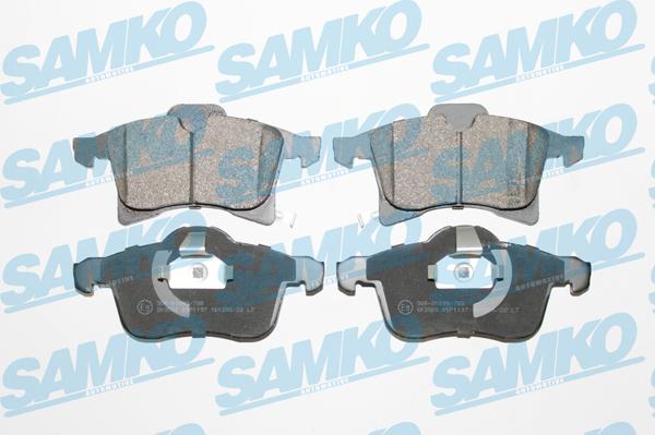 Samko 5SP1197 - Комплект спирачно феродо, дискови спирачки vvparts.bg