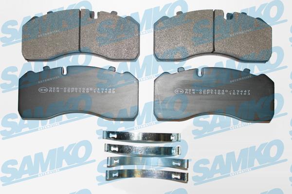 Samko 5SP1168 - Комплект спирачно феродо, дискови спирачки vvparts.bg