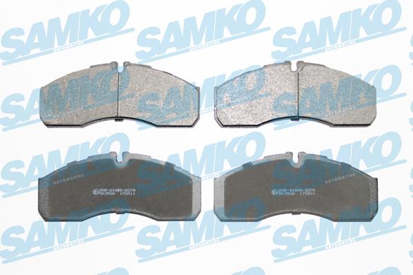 Samko 5SP1109 - Комплект спирачно феродо, дискови спирачки vvparts.bg