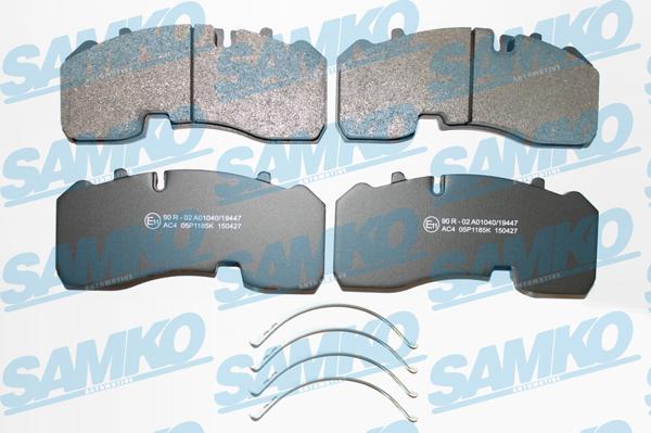 Samko 5SP1185 - Комплект спирачно феродо, дискови спирачки vvparts.bg