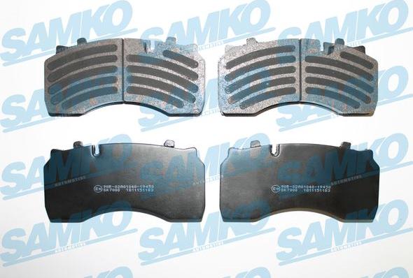 Samko 5SP1183 - Комплект спирачно феродо, дискови спирачки vvparts.bg