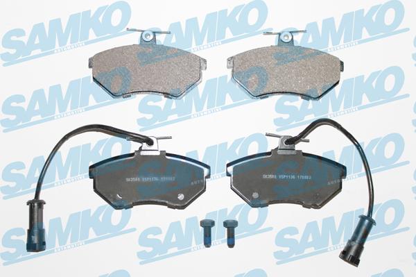 Samko 5SP1136 - Комплект спирачно феродо, дискови спирачки vvparts.bg