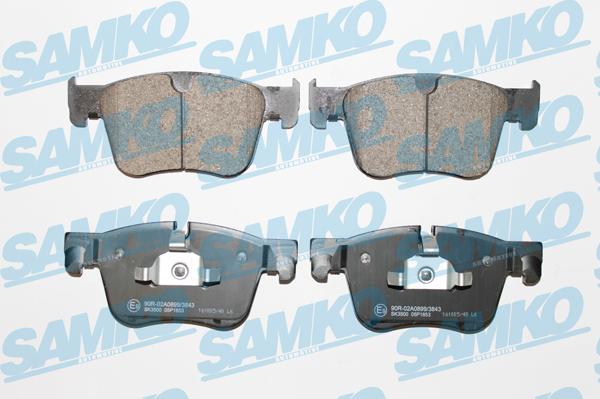 Samko 5SP1853 - Комплект спирачно феродо, дискови спирачки vvparts.bg