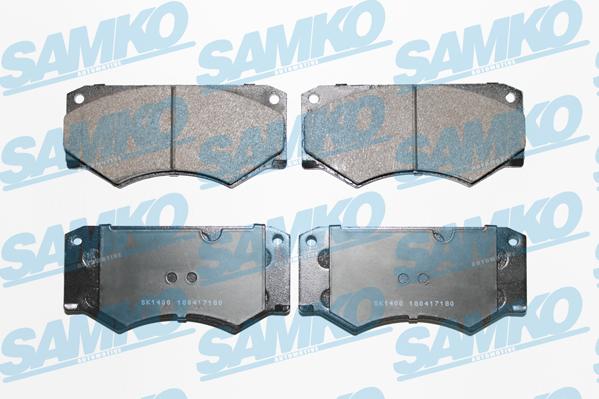 Samko 5SP180 - Комплект спирачно феродо, дискови спирачки vvparts.bg