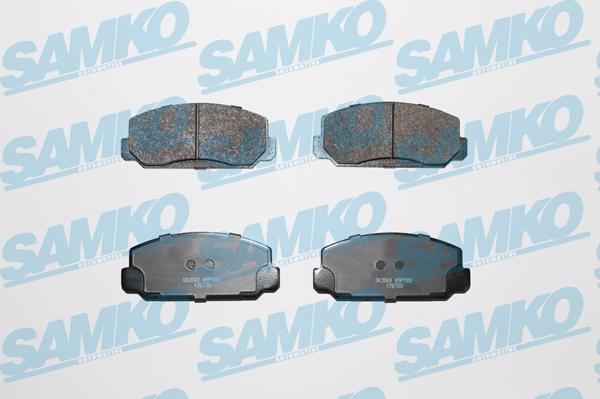 Samko 5SP183 - Комплект спирачно феродо, дискови спирачки vvparts.bg