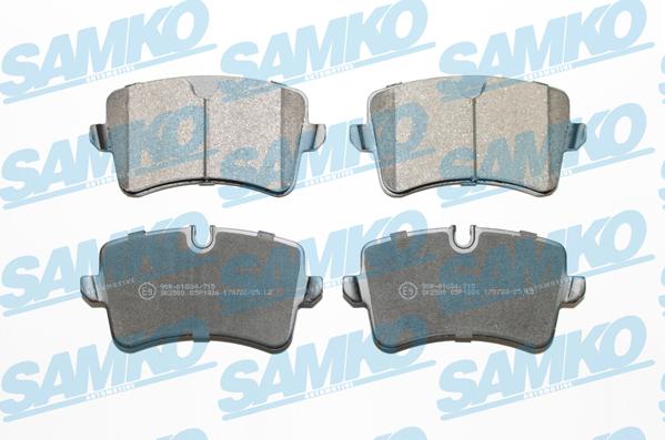 Samko 5SP1826 - Комплект спирачно феродо, дискови спирачки vvparts.bg