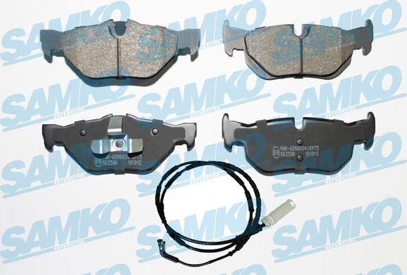 Samko 5SP1876A - Комплект спирачно феродо, дискови спирачки vvparts.bg