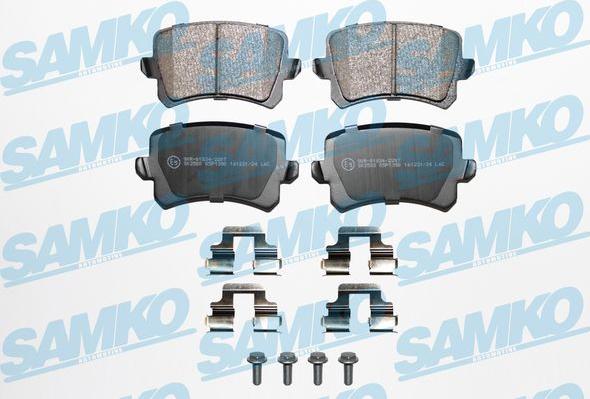 Samko 5SP1390K - Комплект спирачно феродо, дискови спирачки vvparts.bg