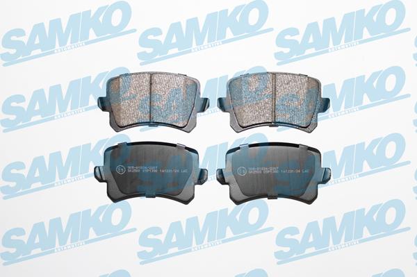 Samko 5SP1390 - Комплект спирачно феродо, дискови спирачки vvparts.bg