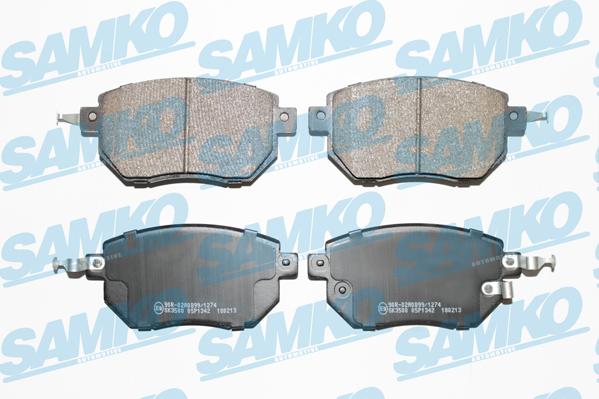 Samko 5SP1342 - Комплект спирачно феродо, дискови спирачки vvparts.bg