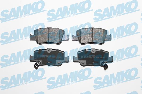 Samko 5SP1315 - Комплект спирачно феродо, дискови спирачки vvparts.bg