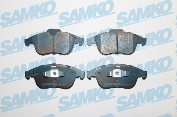 Samko 5SP1388 - Комплект спирачно феродо, дискови спирачки vvparts.bg