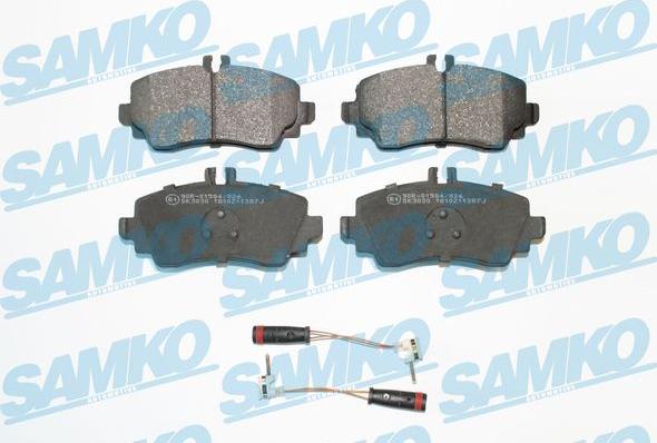 Samko 5SP1387 - Комплект спирачно феродо, дискови спирачки vvparts.bg