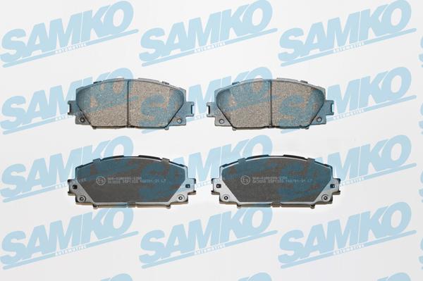 Samko 5SP1333 - Комплект спирачно феродо, дискови спирачки vvparts.bg