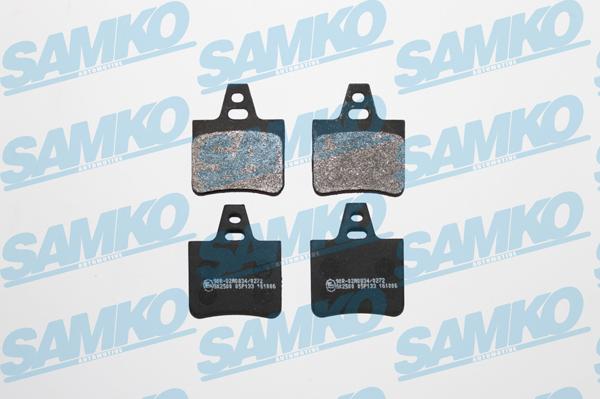 Samko 5SP133 - Комплект спирачно феродо, дискови спирачки vvparts.bg