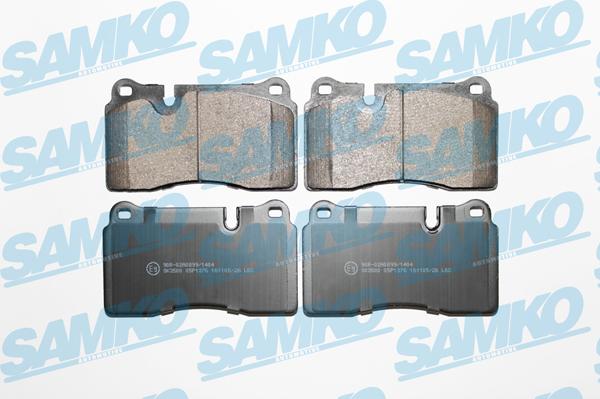 Samko 5SP1376 - Комплект спирачно феродо, дискови спирачки vvparts.bg