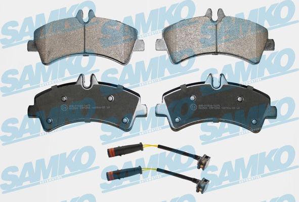 Samko 5SP1294A - Комплект спирачно феродо, дискови спирачки vvparts.bg