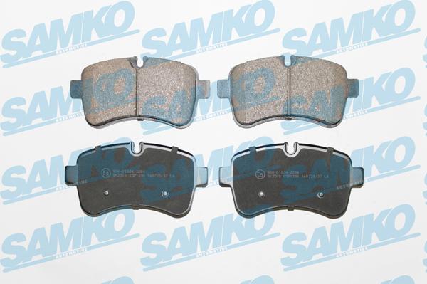 Samko 5SP1296 - Комплект спирачно феродо, дискови спирачки vvparts.bg