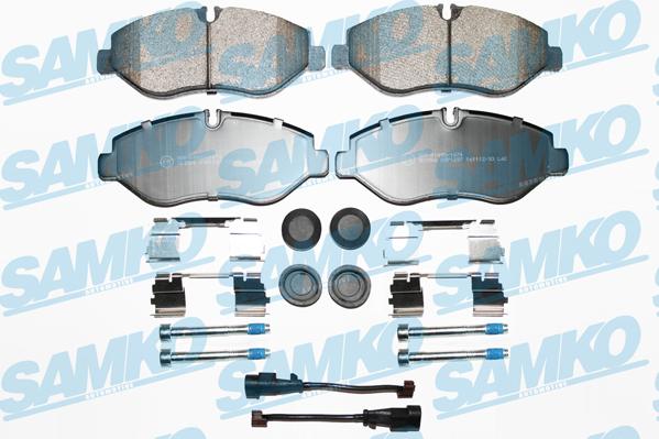 Samko 5SP1297B - Комплект спирачно феродо, дискови спирачки vvparts.bg