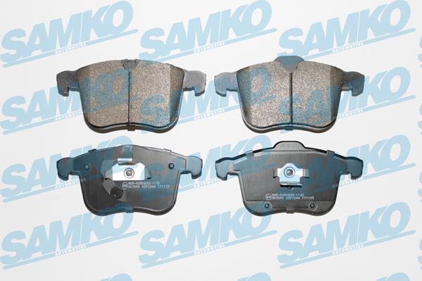 Samko 5SP1244 - Комплект спирачно феродо, дискови спирачки vvparts.bg