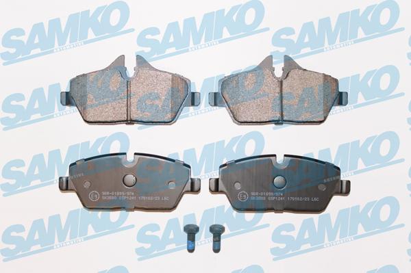 Samko 5SP1241 - Комплект спирачно феродо, дискови спирачки vvparts.bg
