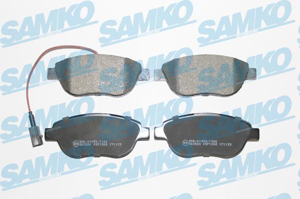 Samko 5SP1268 - Комплект спирачно феродо, дискови спирачки vvparts.bg