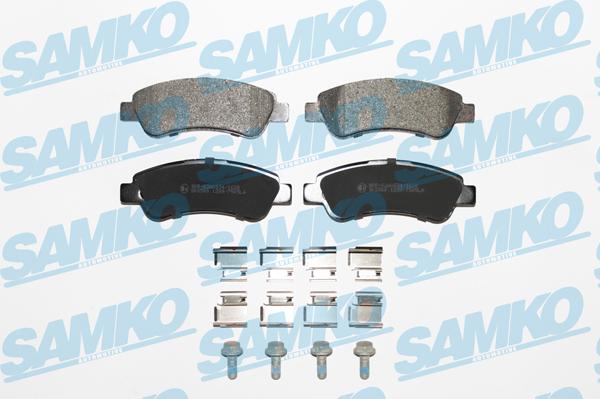 Samko 5SP1289K - Комплект спирачно феродо, дискови спирачки vvparts.bg