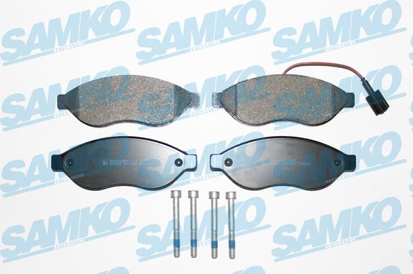 Samko 5SP1287 - Комплект спирачно феродо, дискови спирачки vvparts.bg