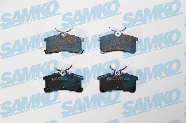 Samko 5SP1233 - Комплект спирачно феродо, дискови спирачки vvparts.bg