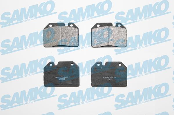 Samko 5SP123 - Комплект спирачно феродо, дискови спирачки vvparts.bg