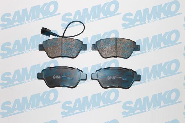 Samko 5SP1225 - Комплект спирачно феродо, дискови спирачки vvparts.bg