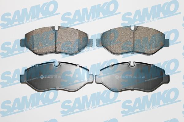 Samko 5SP1275 - Комплект спирачно феродо, дискови спирачки vvparts.bg