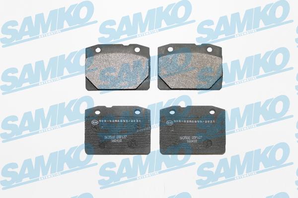 Samko 5SP127 - Комплект спирачно феродо, дискови спирачки vvparts.bg
